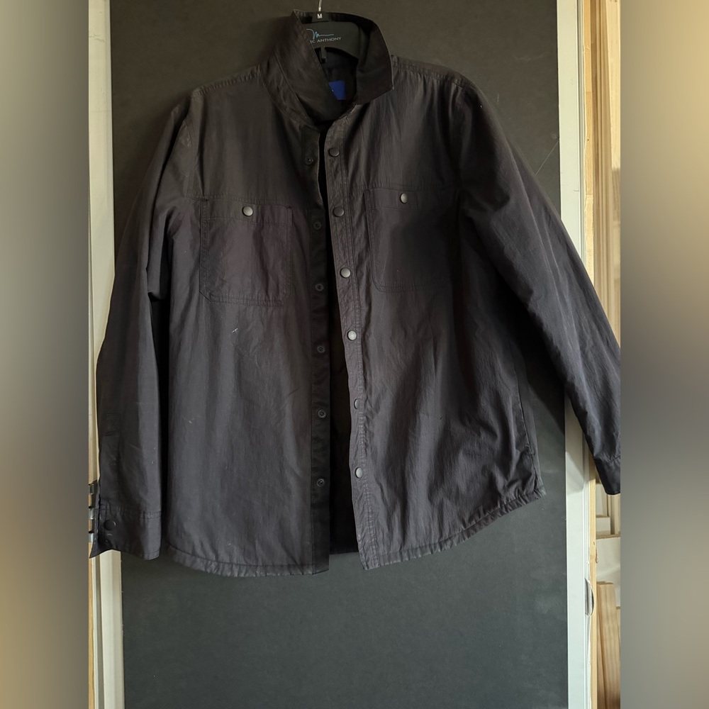 Apt. 9 Men's Dark Gray Lightweight Shirt Jacket